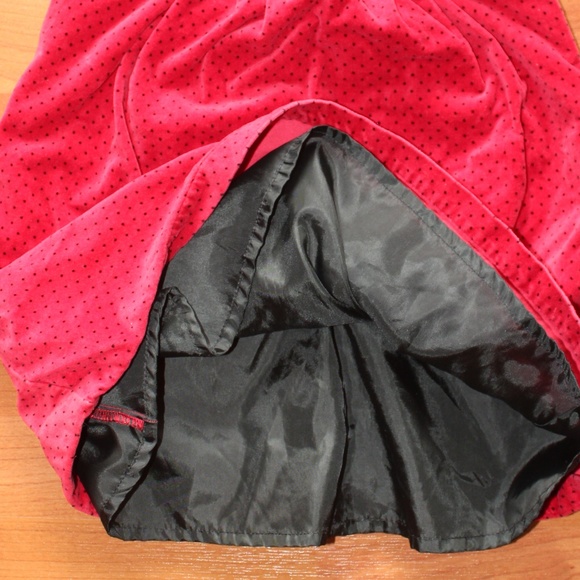 Carter's Girls Sz 2T Polka Dot Velvet Jumper Dress - Picture 8 of 8